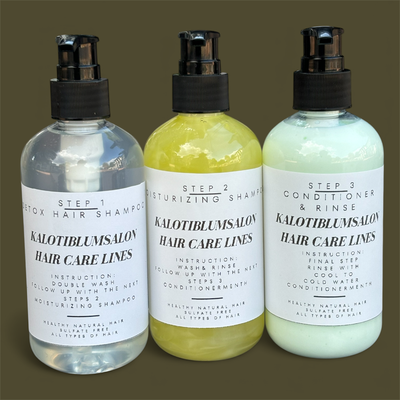 Rosemary Menth Shampoo Kit For Hair Growth -Moisture For all Types of Hair -Damage-Dry-Shedding-Nappy